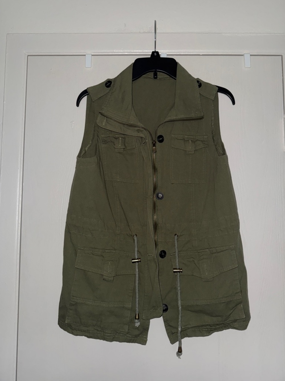 Olive Utility Cargo Vest